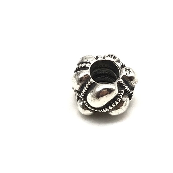 Pandora Retired Sterling Silver Unique Pattern Charm - Picture 5 of 5